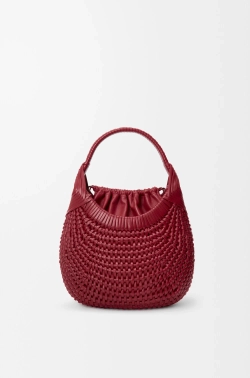 Loewe Сумка-хобо Diamond из телячьей кожи, вишневый
