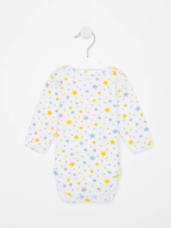 Боди детский, цвет белый/синий, рост 62 см