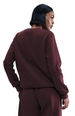 Женская теннисная куртка Nike Sportwear Phoenix Fleece - burgundy crush/sail