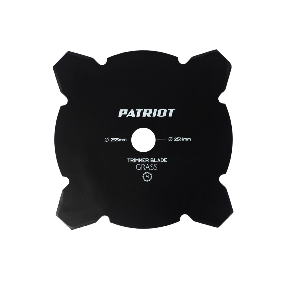 Нож для триммера PATRIOT TBM-4 (D=255x25.4мм, 4 лопасти)