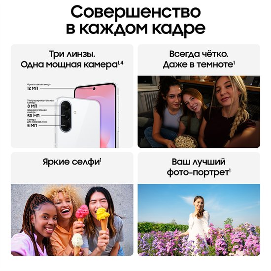 Смартфон Samsung Galaxy A37 8/128 Гб белый