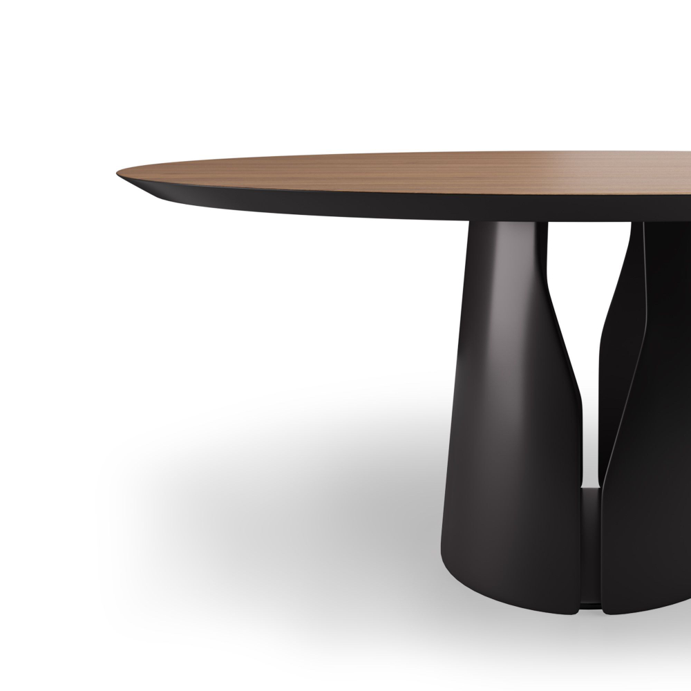 Стол круглый GIO 140, шпон