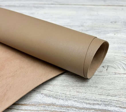 Poncho Lux Beige Boom (1,3-1,5 мм), цв. Бежевый, натуральная кожа козы