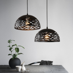 Pendant design lamp Kelly Cluster by Studio Italia Design (Black/hemisphere)