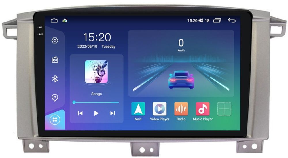 Магнитола для Toyota Land Cruiser 105 1998-2007 - Parafar PF451U2K на Android 13, QLED+2K, ТОП процессор, 8Гб+128Гб, CarPlay, 4G SIM-слот