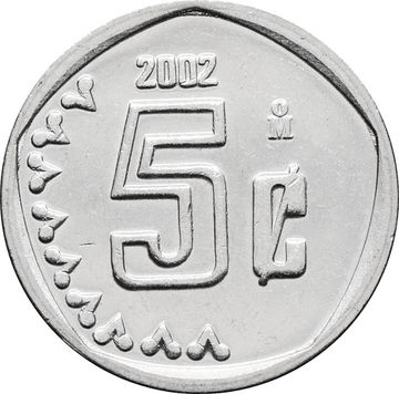 5 сентаво 2002 Мексика