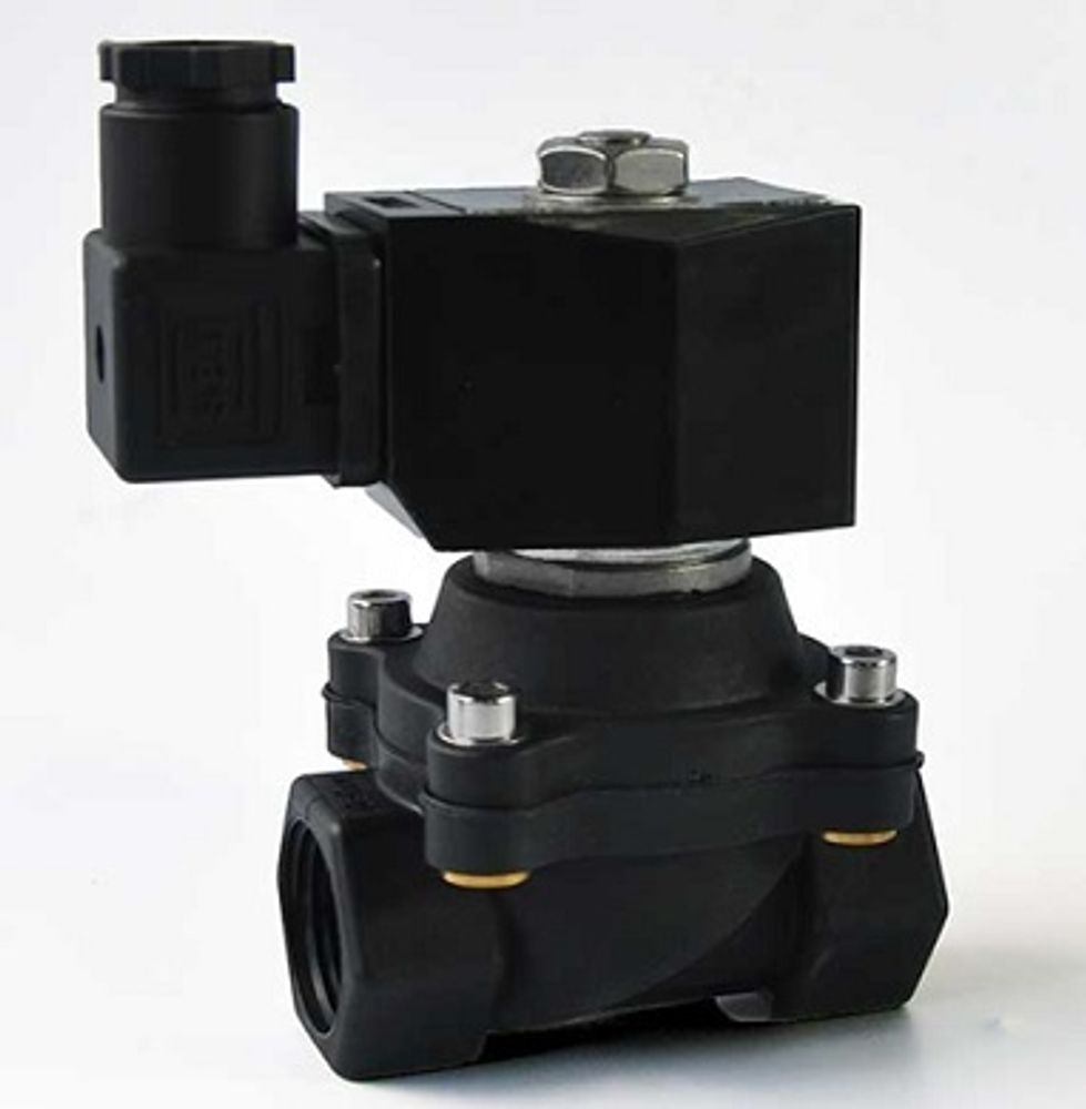 Two way normally closed Semi-direct acting electric solenoid valve Elephant DW-51-НЗ EPDM G 24V, body material - Nylon 66, seal - EPDM