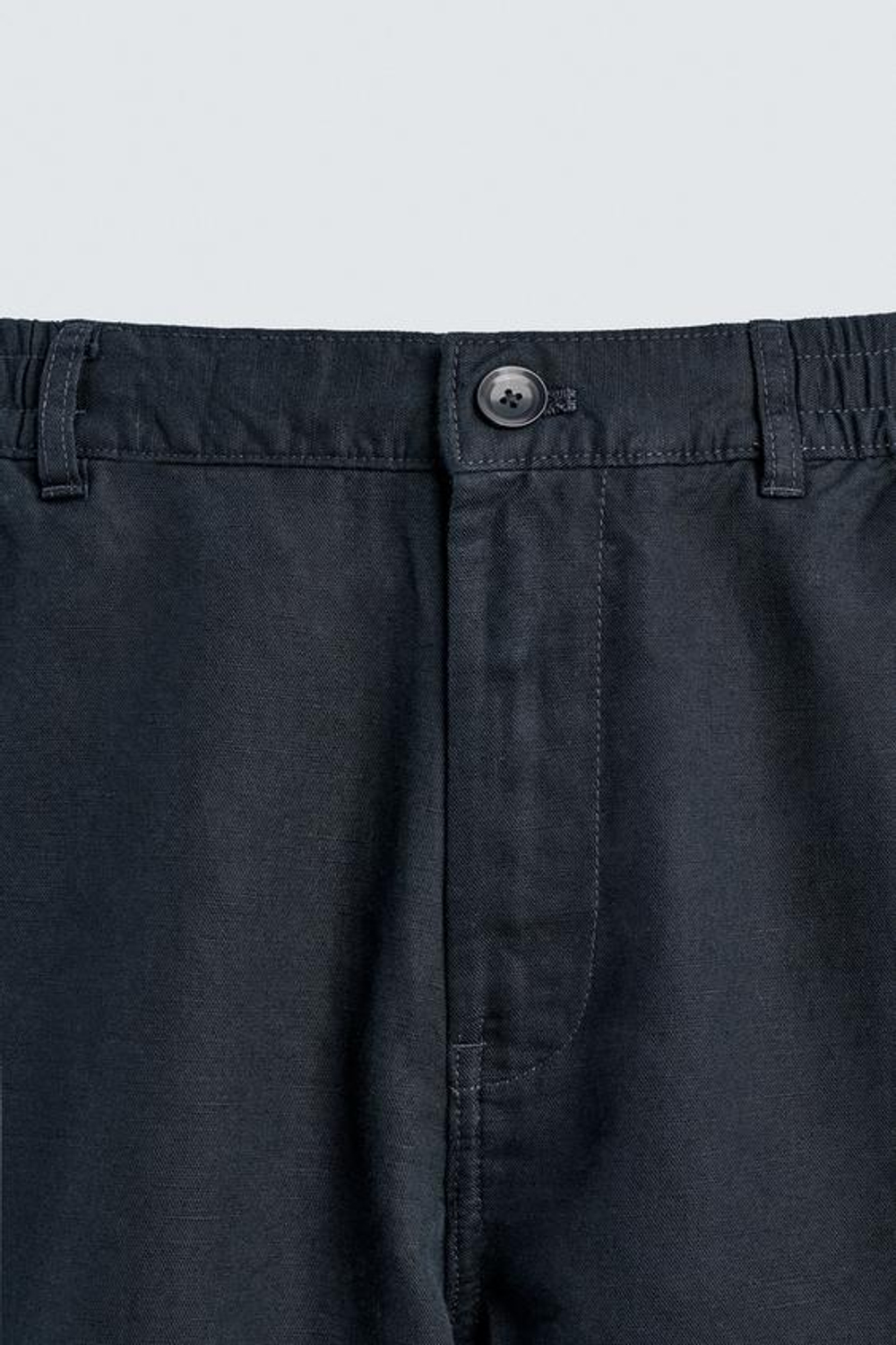 ZARA СВОБОДНЫЕ БРЮКИ STRAIGHT FIT, МОРСКОЙ СИНИЙ