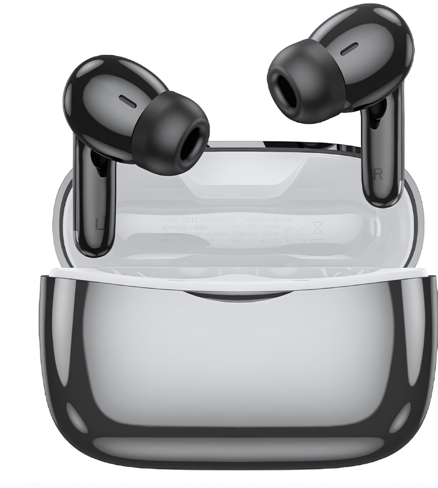 Bluetooth - гарнитура HOCO EQ16 ANC, TWS вакуумные, BT5.3, 40/320mAh Black Glaze