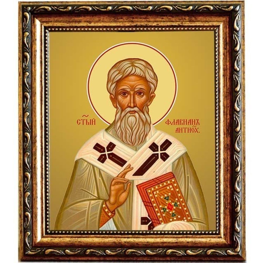 Флавиан, архиепископ Антиохийский, святитель. Икона на холсте.