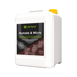 Жидкое удобрение с гуминовыми кислотами и микроэлементами Life Force Humate & Micro канистра 10 литров