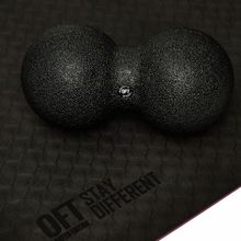 Шар массажный сдвоенный 24 х 12 см черный