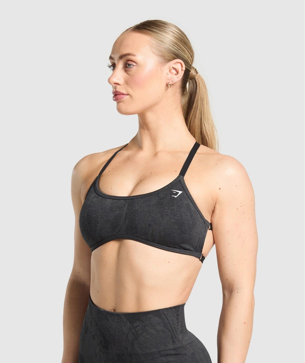 Топ GYMSHARK Adapt Camo Sports Bra Black