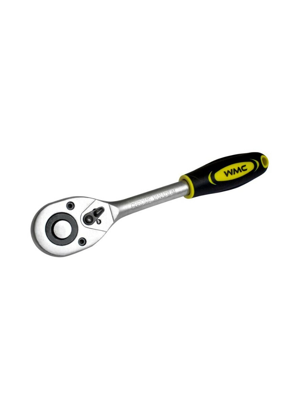 Трещотка реверсивная с резиновой ручкой 1/4''(L-155мм,24зуб.) WMC TOOLS WMC-80224