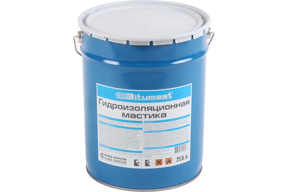 БИТУМАСТ Мастика гидроизоляционная (5л) металлическое ведро