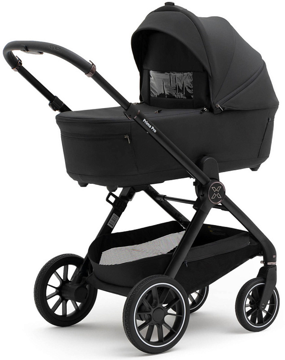 Коляска Agex Prima Pro 3 в 1 с автокреслом i-Team Black APA657 Midnight Grey (Темно-серый)