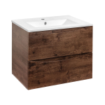 Тумба под раковину Vincea Mia 700 подвесная, 2 выкатных ящика soft close, R.Wood