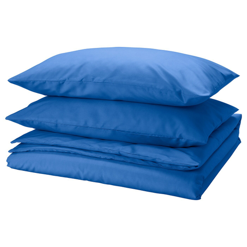 Комплект постельного белья IKEA PILTANDVINGE (ПИЛТАНДВИНГ), Двуспальный, Синий, 240x220 / 50x80 см