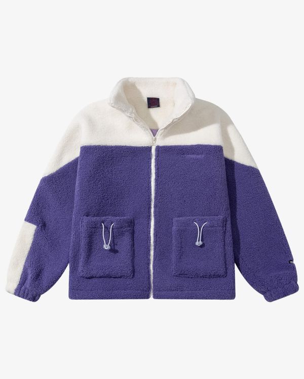 Куртка Furry Big Logo HTF белая/фиолетовая - фото 1