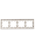 BRITE Рамка 4-местная РУ-4-2-Бр стекло розовый матовый IEK