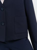 Жакет укороченный для девочки "Синий" 7+