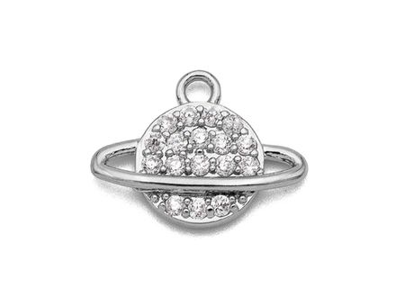 Подвеска "Saturn" 10мм, со стразами