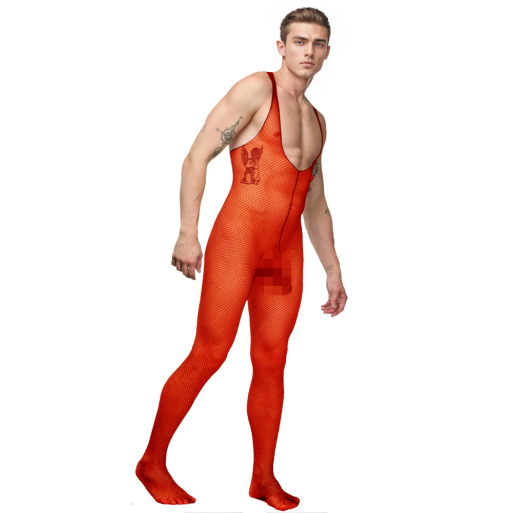 Мужской кэтсьют в сетку красный LaBlinque LB15723