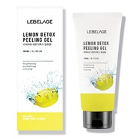 Гель для умывания отшелушивающий с экстрактом лимона Lebelage Lemon Detox Peeling Gel 180мл