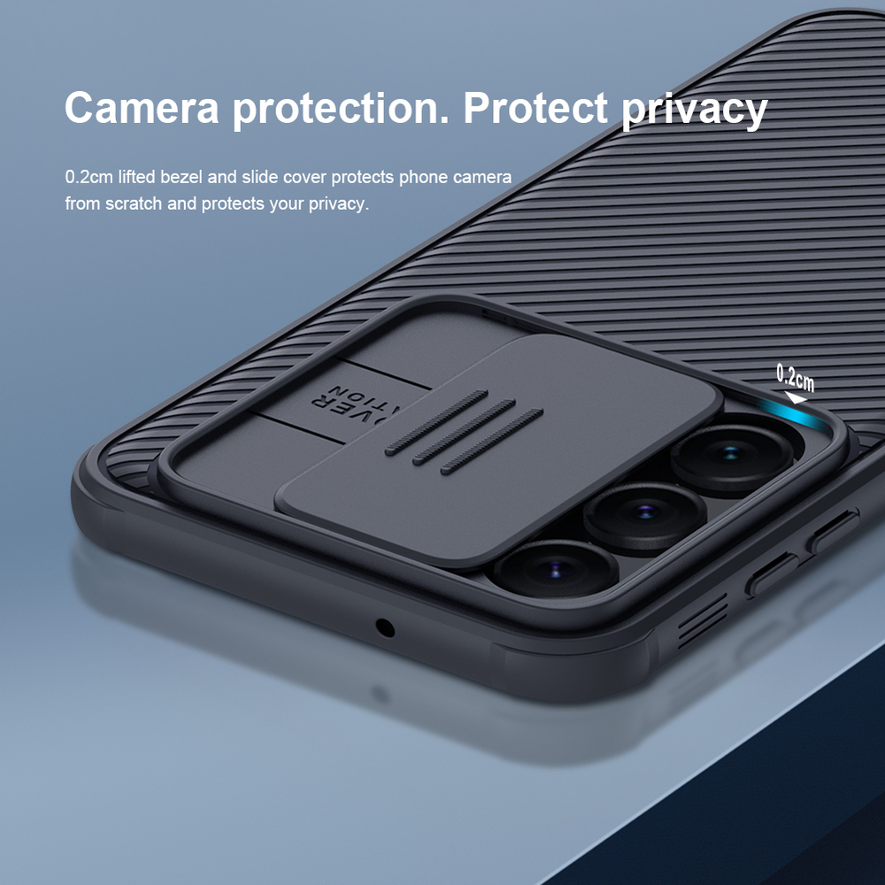 Чехол противоударный  от Nillkin с сдвижной шторкой для камеры на Samsung Galaxy S23, серия CamShield Pro Case