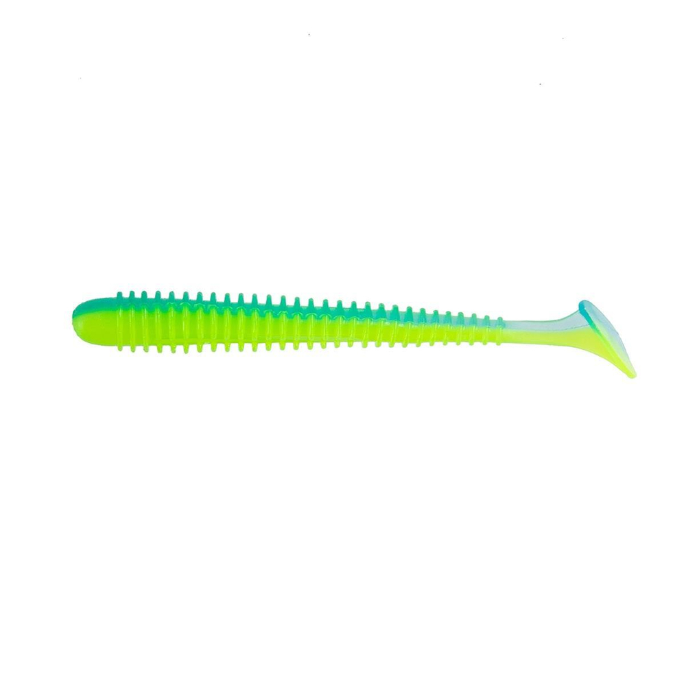 Виброхвост Liny Catcher 2,35"/6 см Blue Lime 12шт. (HS-5-040) Helios