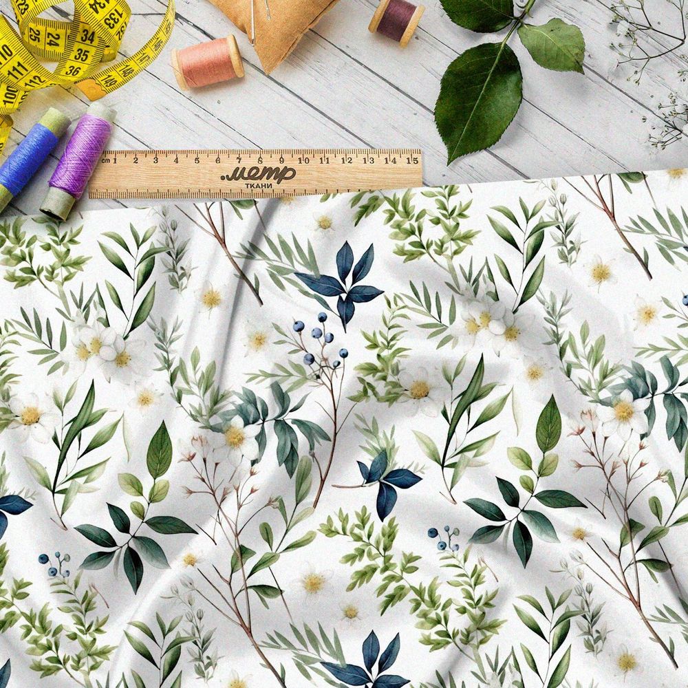 Ткань Барби луговое разнообразие