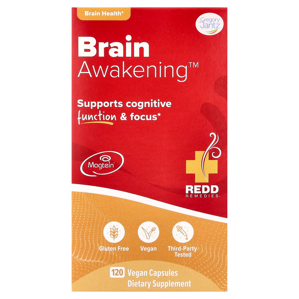 Redd Remedies, Brain Awakening™, 120 веганских капсул