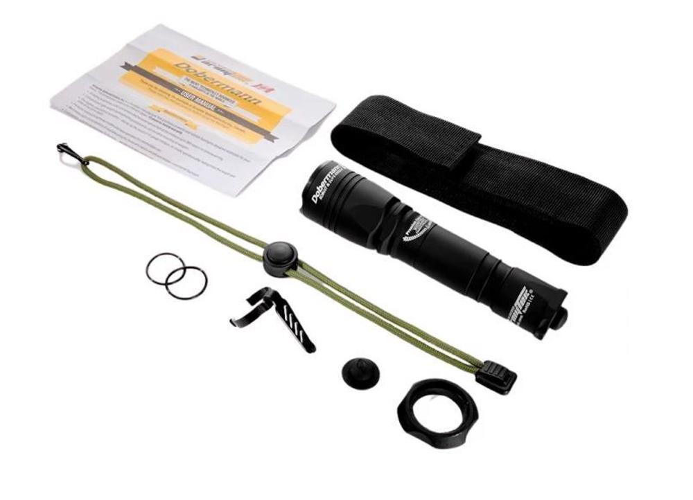 Фонарь подствольный Armytek Dobermann XP-E2, 200 lm, зелёный, до 274м, 1x18650 (не входит в комплект), IP68, 115г