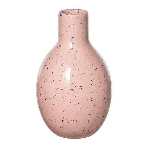 БЛОДБЖОРК BLODBJОRK Ваза 16 см, бледно-розовая