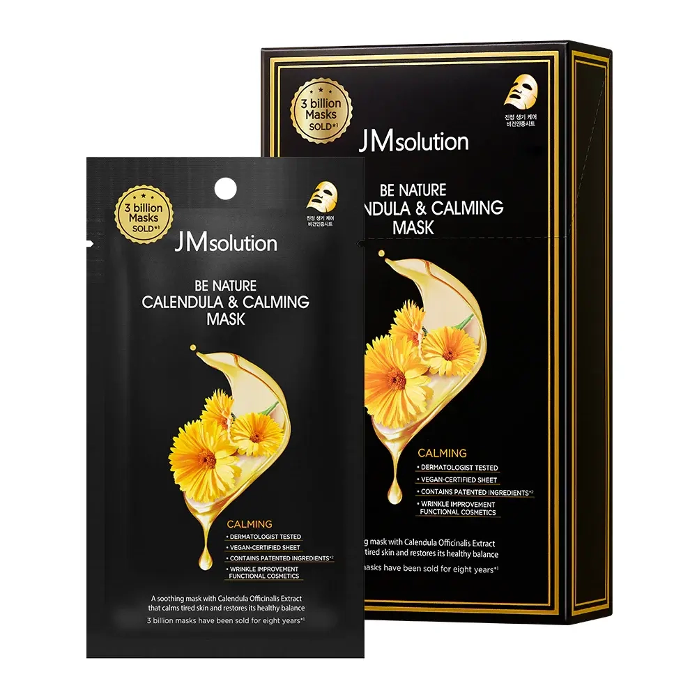 Маска тканевая с календулой JMsolution Be Nature calendula & calming, 24мл