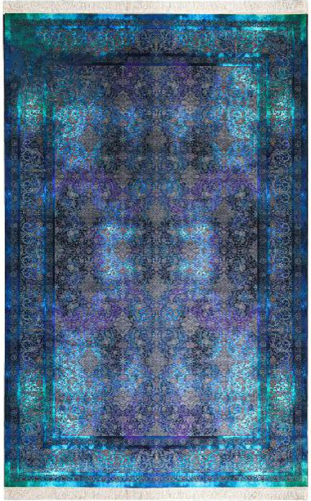 Иранский ковер из искусственного шелка 150 х 250 Rokhbaft 201715 Иран