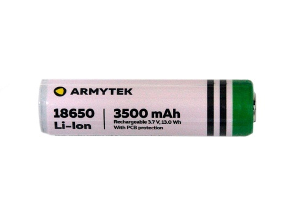 Аккумулятор 18650 Li-Ion Armytek 3500 mAh c защитой