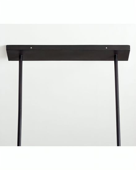 Черная прямоугольная люстра «Авиано»