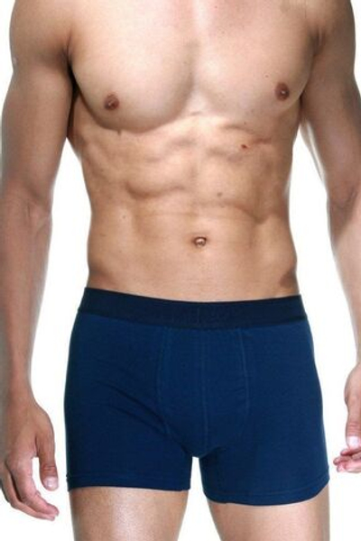 Темно-синие хлопковые трусы-боксеры Darkzone (Размер: XL) (Цвет: темно-синий)