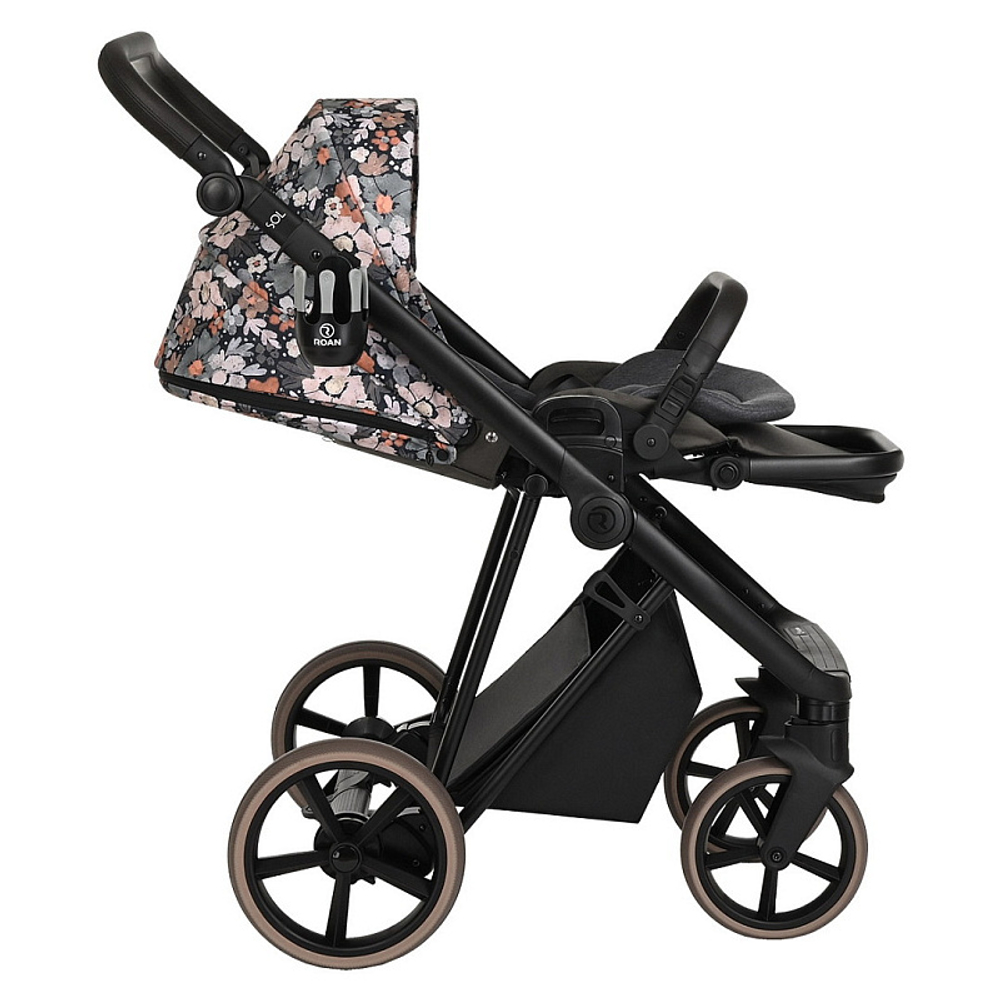 Детская коляска Roan Sol Flowers 2 в 1 RSF/5003 Forest Clearing/Black
