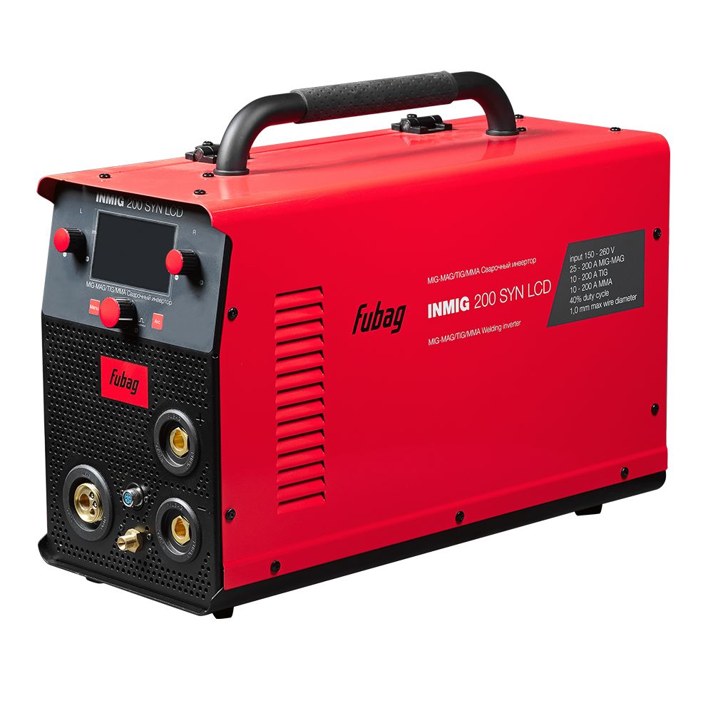 Cварочный полуавтомат FUBAG INMIG 200 SYN LCD новый дисплей + Горелка FB 250 3 м