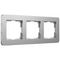 Рамка Werkel Platinum на 3 поста алюминий W0032606 4690389184475