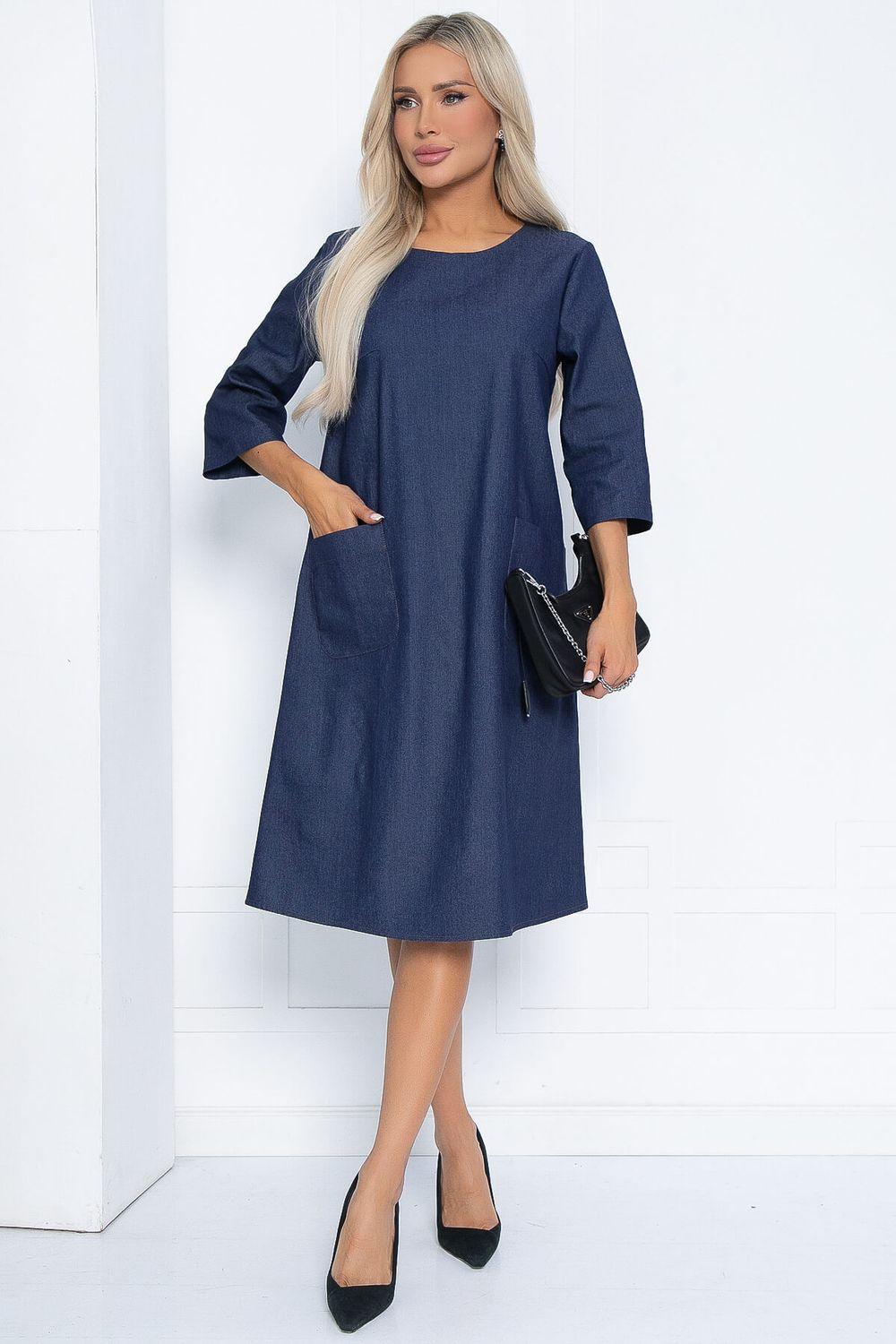 Платье Рита НЬЮ (джинс) П12440-2 LT Collection