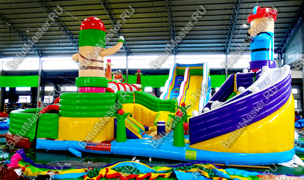 Надувной батут «Детский мегапарк» 18*18*8 м