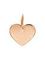 Фото подвески Сердце из золота, вид сзади
