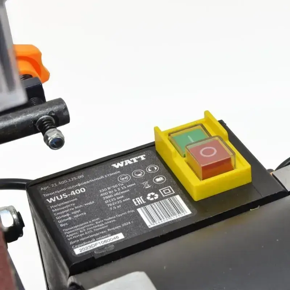 Ленточно-дисковый шлифовальный станок WATT WUS-400 (гриндер)