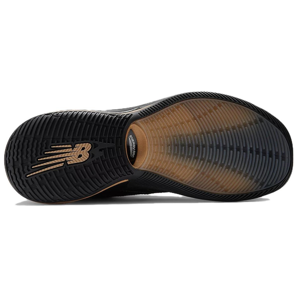 New Balance KAWHI IV Удобные Устойчивые к истиранию Низкие Баскетбольные Кроссовки Унисекс Черный Золото