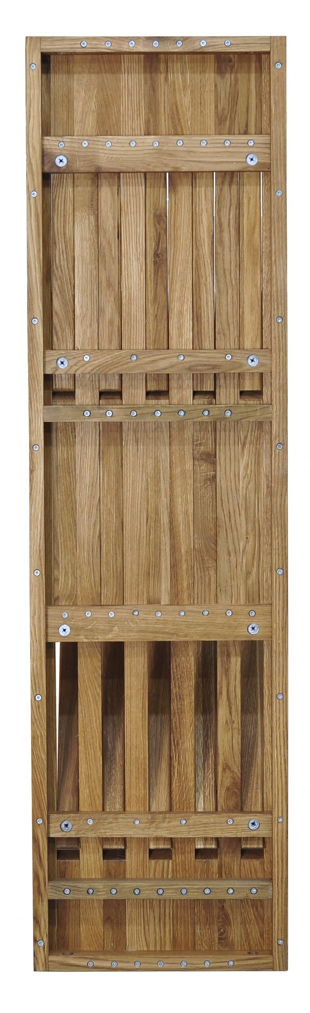 Вешалка для одежды настенная Пиафорте 1195х330 мм / вешалка деревянная из массива дикого дуба в прихожую