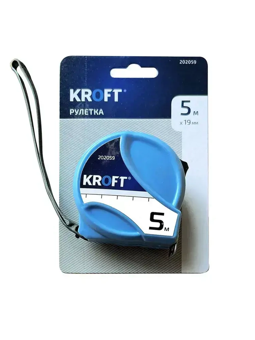 Рулетка строительная 5 м х 19 мм KROFT