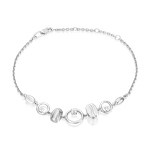 Браслет из белого золота с натуральными топазами white